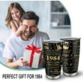 thumbnail image 4 of 40th Birthday Gifts Women/Men, 1984 Gifts Tumbler 20oz, Gifts For Women Men Over 40, 40 Year Old Birthday Gifts, Gift For Women In 40s, Gifts For 40 Year Old Woman, 40th Birthday Decorations, 4 of 6