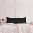 thumbnail image 3 of PiccoCasa 1Pc Pillowcase Zipper Long Staple Cotton, Standard Black, 3 of 7