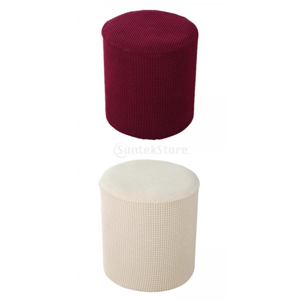 Ottoman Covers Slipcover,Round Ottoman Covers Protector,Footrest Foot