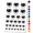 Brown, variant on Husky Dog Face Excited Water Resistant Temporary Tattoo Set Fake Body Art Collection - Orange