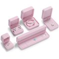 thumbnail image 4 of Caja de joyería ZHAOCHENG de terciopelo rosa para pulsera/collar/cadena larga 22x5,5x3,5 CM, 4 of 5