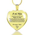 thumbnail image 1 of Collar de acero inoxidable con colgante de corazón de melocotón y llavero de amor, regalo de Navidad con personalidad, 1 of 6