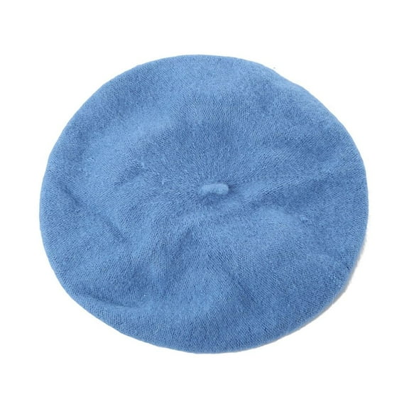 Opolski Women Girl Solid Color Warm Winter Beret French Artist Beanie Hat Ski Cap