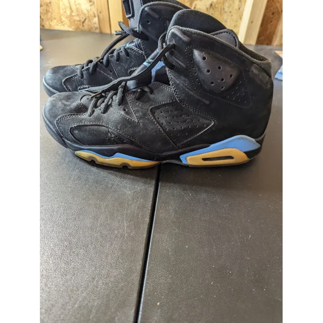 Ni-k-e Air Jordan 6 Retro Mens Size 10.5 Blue Athletic Shoes Sneakers 384664-400