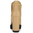 thumbnail image 4 of Unique Bargains Women's Chunky High Heel Platform Zip Chelsea Boots, 4 of 6