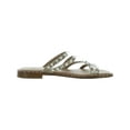 thumbnail image 3 of Steve Madden Womens Skyler Square Toe Slip On Flat Sandals Tan 11 Medium (B,M), 3 of 3