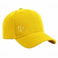 thumbnail image 5 of Women's Heart Print Baseball Cap, Cute Adjustable Dad Hat with Ponytail Hole, Classic Low Profile Sun Hat for Running, Workout, and Daily Casual Wear Yellow, 5 of 6