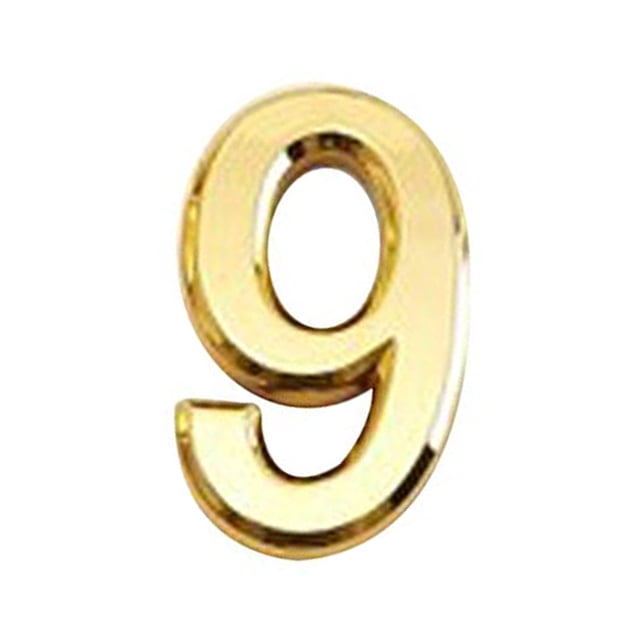 fastboy Mirror Like Golden 5cm Electroplated Plastic 0-9 Number Card KTV Hotel Room Door Number Signage