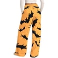 thumbnail image 6 of Halloween Sweatpants for Women Lightweight Running Sport Printed Halloween Wide Leg Pants for Women, 6 of 6
