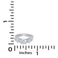 thumbnail image 3 of Round & Marquise Shape White Cubic Zirconia Wrap Enhancer Guard Ring in 14K White Gold Ring Size - 10.5, 3 of 3