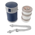 thumbnail image 2 of Tarro aislado para Alimentos, 2 litros y 3 niveles acero inoxidable 304 receptores para comida caliente, microondas boca ancla contenedor de alimentos aislado con corre el, 2 of 7