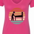 thumbnail image 4 of Inktastic Pinball Retro Arcade Game Women's V-Neck T-Shirt, 4 of 5