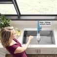 thumbnail image 3 of lemontalking 30" x 22" Silver Undermount Kitchen Sink Single Bowl Basin Stainless Steel Kitchen Bar with with Multiple Accessories, 3 of 7