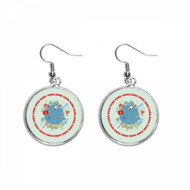 Boucles d'Oreilles Pendantes Architecture Paysagère Argent Bijoux Femme