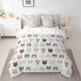 thumbnail image 2 of Castle Fairy Kids Children Teens Cute Dogs Cats Bedding Comforter Set 7-Piece,Cartoon Pets King Bedding Sets,Kawaii Animal Ultra Soft Bed Sheets,Luxury Bedroom Decor,Reversible, 2 of 8