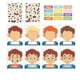 thumbnail image 4 of Niños Aprendizaje socioemocional DIY Manualidades Triste Feliz Enojado Expresar Emociones Caras Pegatinas Juegos Caras Juegos para Picnic Viajes, 4 of 9