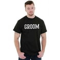 thumbnail image 4 of Groom Wedding Husband Bachelor Men's Graphic T Shirt Tees Brisco Brands S, 4 of 5