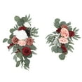 thumbnail image 4 of 2pcs Réaliste Mariage Arc Fleurs Fadeless Décor Exquis avec des Clips Pratiques pour l'Intérieur à l'Extérieur, 4 of 7