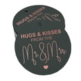 thumbnail image 1 of Inkdotpot 50 Pack Real Rose Gold Foil Paper Tag Hugs & Kisses From The Wedding Favor Hang Tag, 1 of 6