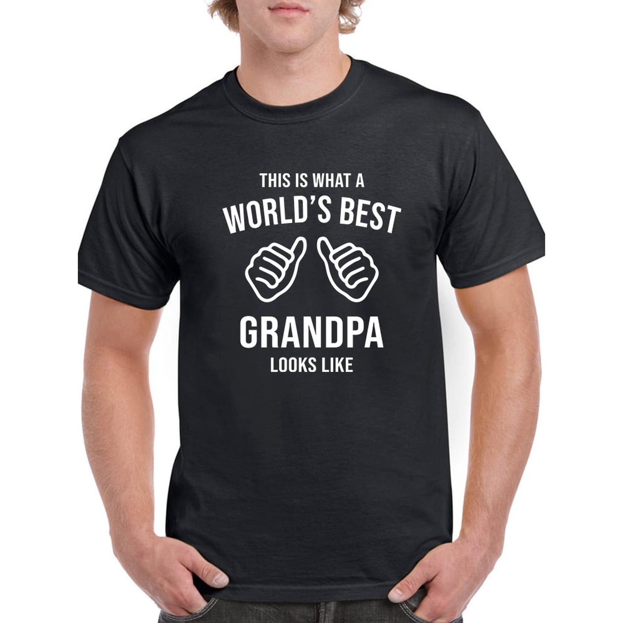 What World's Best Grandpa Looks Men T-Shirt, Male x-Large