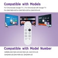 thumbnail image 4 of Voice Remote Replacement Control(Remote Only) Fit for Google Chromecast 4K Streaming Media Player Chromecast Remote Replacement for Google TV GA01919-US GA01920-US GA01923-US White, 4 of 8