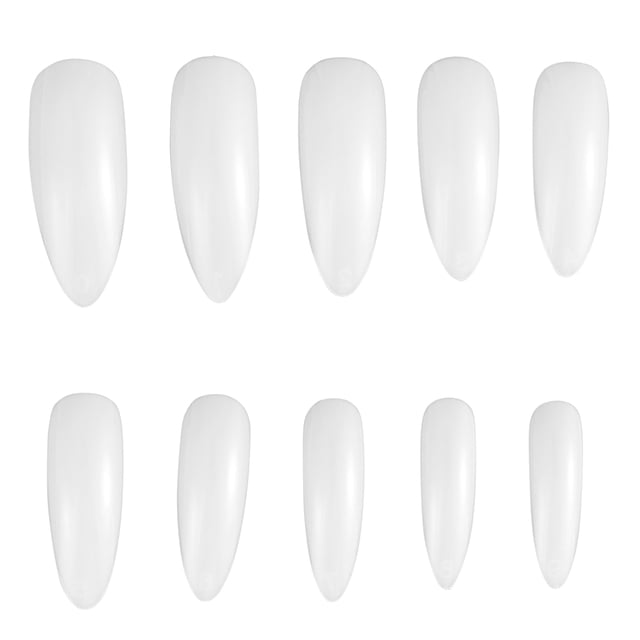 EeaseCA 600pcs Artificial Nail Tips Water Drop Shape Nails Full Cover Fake Nails
