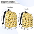 thumbnail image 2 of Disketp Cute Duck With Black Glasses print Canvas Backpack Lightweight Travel Daypack Student Rucksack Laptop Backpack-Medium, 2 of 5