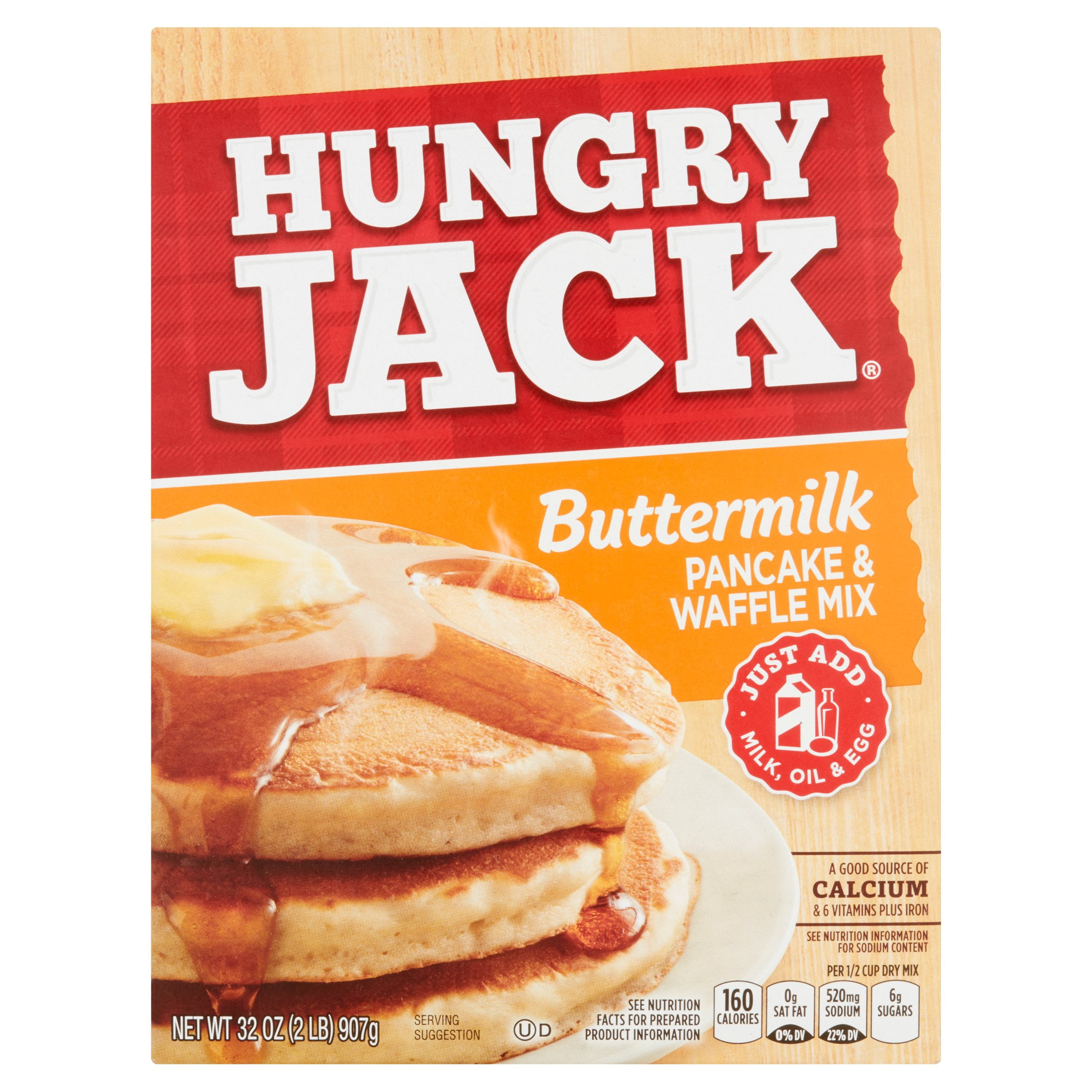 Hungry Jack Buttermilk Pancake and Waffle Mix, 32 oz