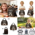 thumbnail image 5 of Xoenoiee Schnauzer Paw Print 4 Pack Kids Backpack with Lunch Box Pencil Case Water Bottle Sleeve for Girls 17 Inch Kindergarten BookBag School Bag Preschool Kindergarten Toddler Backpack, 5 of 7