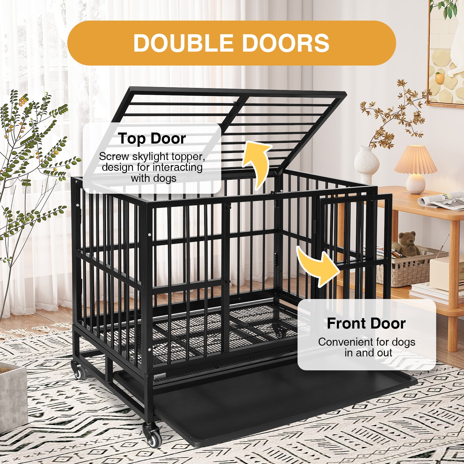 Walcut 37 Heavy Duty Dog Crate Metal Cage Kennel Philippines Ubuy