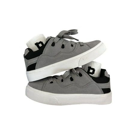 

Lacyhop Women Men Sneakers Lace Up Fashion Sneaker Comfort Casual Shoe Sports Breathable Skate Shoes Lightweight Non Slip Flats Dark Gray 6