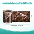 thumbnail image 2 of Uxcell Wood Grain Wallpaper Border 2" x 16.4ft Textured Frame Sticker, Purple Red, 2 of 7