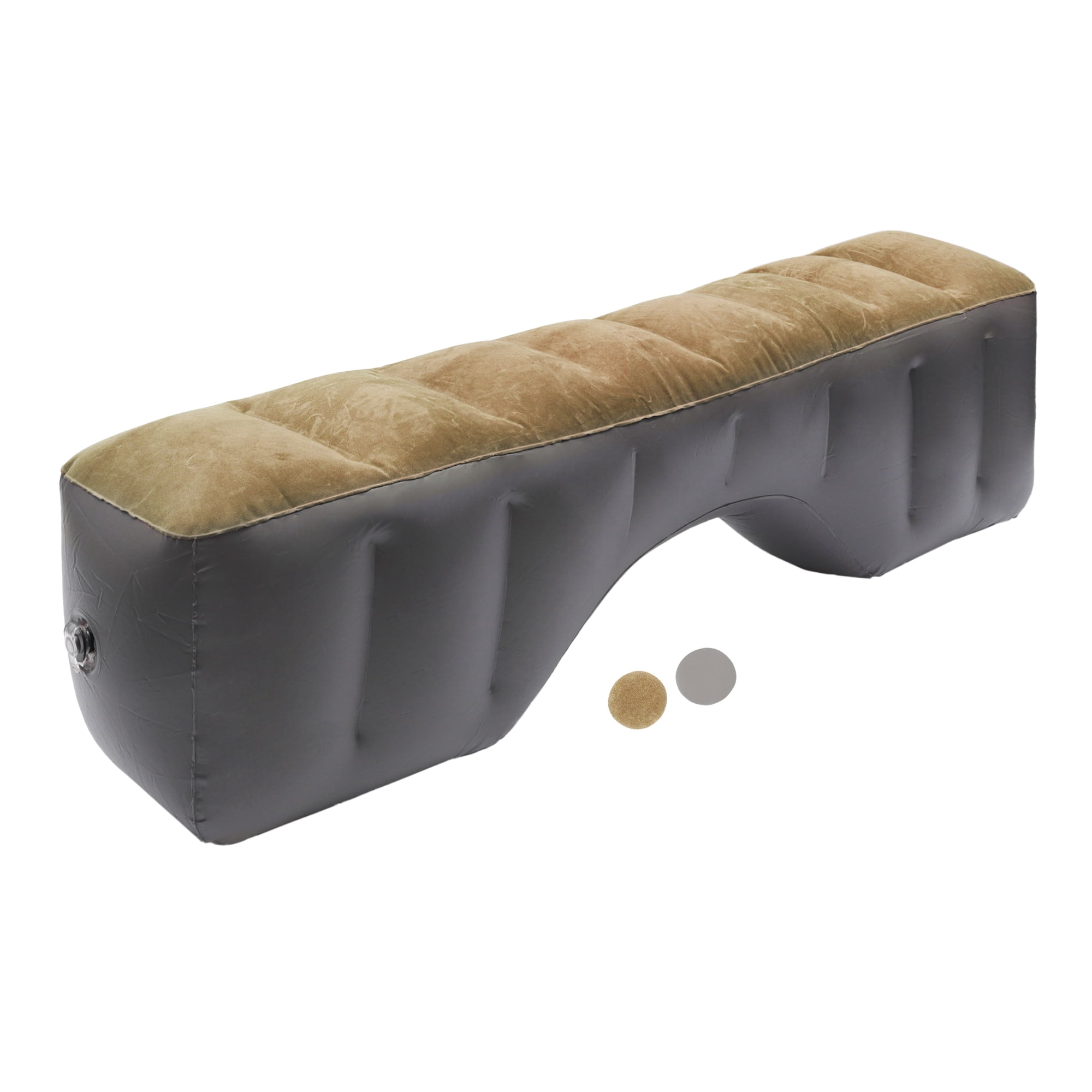 Unique Bargains Car Mattress Sleeping Mat Comfortable Rear Seat Air Bed Gap Pad for Napping Travel, Brown Gray
