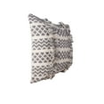 thumbnail image 5 of Harlow Gray Woven Square Accent Throw Pillow, 18" x 18", 5 of 6