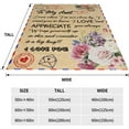thumbnail image 6 of Christmas Blanket Gifts for Aunt, Aunt Gifts from Niece Nephew, Aunt Birthday Gifts, Mothers Day Blanket Gifts for Auntie, Thanskgiving New Year to My Aunt Throw Blanket 50"x60", 6 of 6