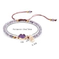 thumbnail image 4 of Elegant Amethyst Beaded Bracelet - Adjustable 19 CM with Stunning Lava Options, 4 of 4