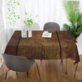 thumbnail image 5 of Yayeee Tablecloths for Rectangular Tables 54 x 54 inch Party Table Cover, Wood Grain, 5 of 6