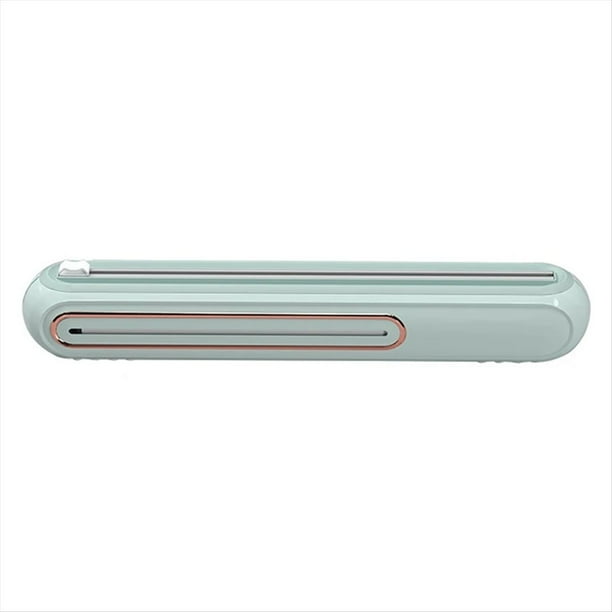 Cortador de Film Transparente, Caja de Corte Magnética de Film Transparente para Montaje en Pared, Suministros de Cocina Verde