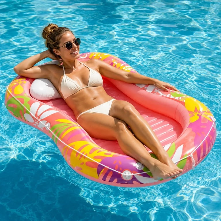 Intex Tropical Oasis Inflatable, Single Pack, Lounger Pool Float W