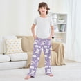 thumbnail image 6 of Bear Rainbow Clouds Pattern Pajama Pants Soft Lightweight Lounge Pants Bottoms Sleep Pants Warm Comfy, 6 of 9