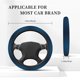 thumbnail image 3 of Fotbe Dark Blue Funda para Volante Universal de 15 pulgadas, Accesorios para Auto para Hombre y Mujer, Protector de Volante Cómodo para SUV y Sedán, 3 of 6