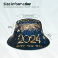 thumbnail image 5 of Kdxio Reflective Bucket Hat - Happy New Year 2024 (3) Print Bucket Hat for Men,Women, 5 of 9