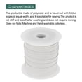 thumbnail image 3 of Uxcell Cotton Single Fold Bias Tape Continuous Bulk Bias Tape for Sewing Seaming Quilting Hemming Binding Crafts Light White 1 Inch x 25 Yards, 3 of 7