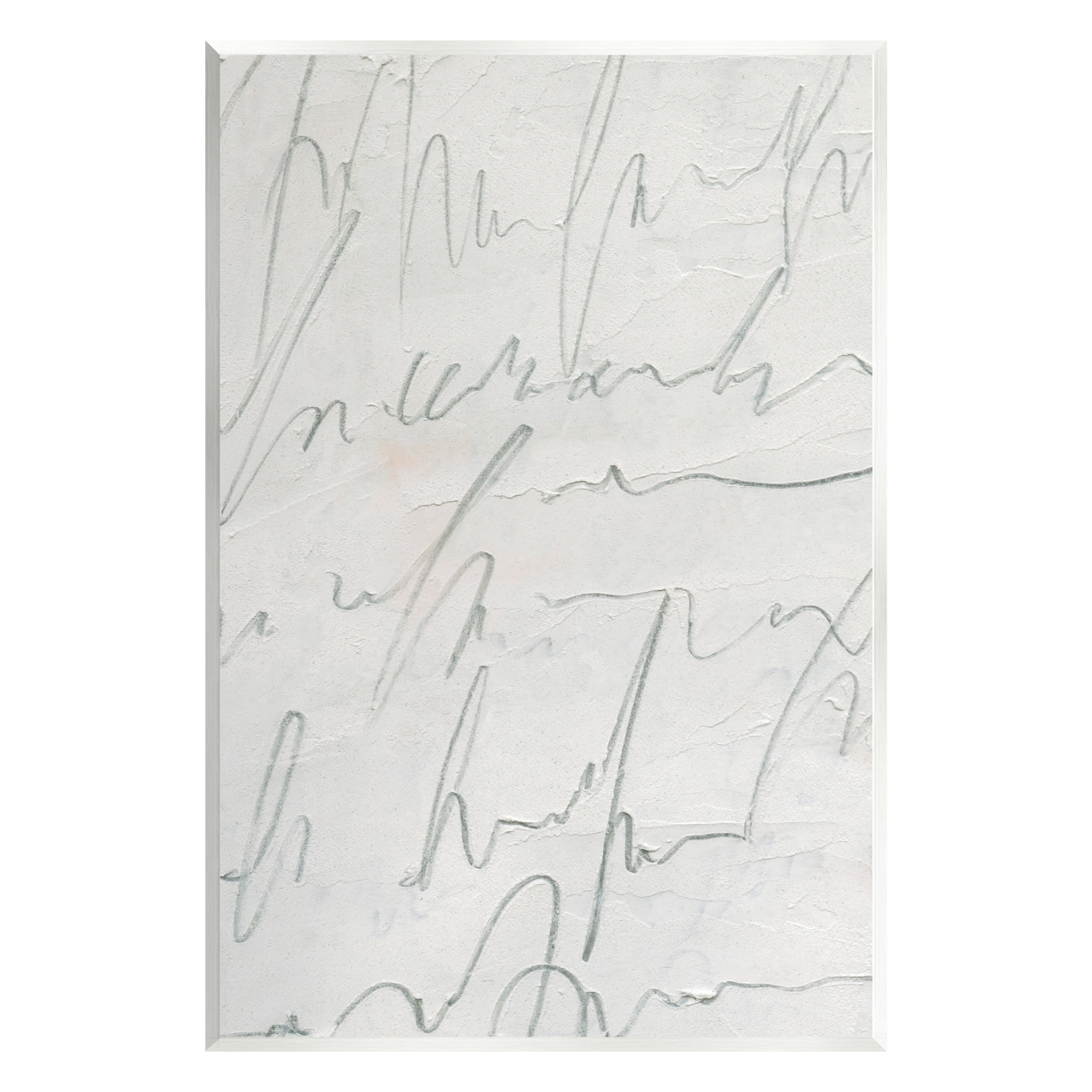 Stupell Industries Contemporary Cursive Script Abstract Scribble Words Painting Unframed Art Print Wall Art, Design by Emma Caroline