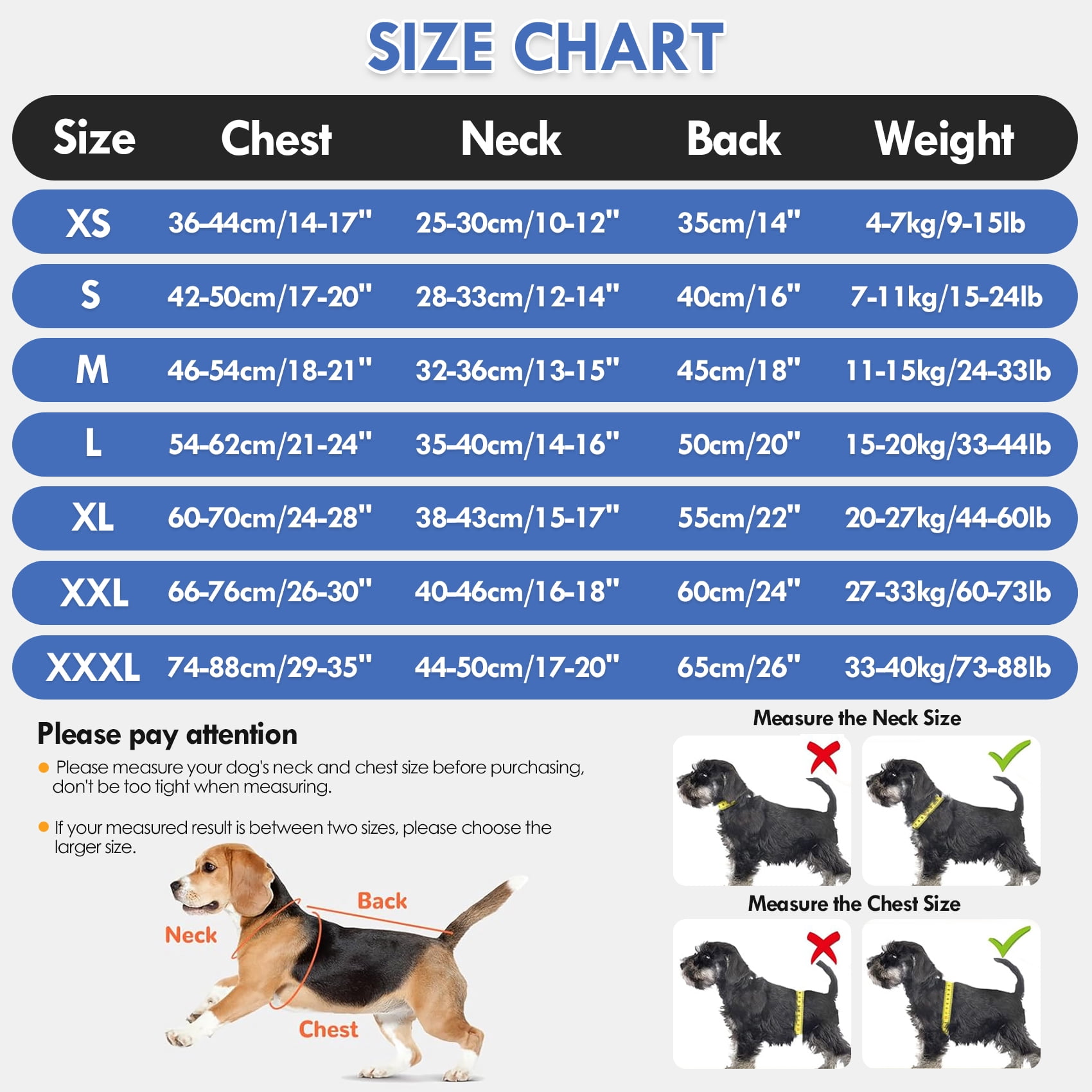 Amztom Dog Anxiety Vest – Calming Jacket for Thunder, Fireworks & Vet Visits,  Adjustable Fit for Small to Large Dogs (Blue, M)