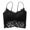 Black, variant on Fashion Lace Beauty Back Cross Slim With Chest Pad Gathered Hollow Tube Top