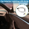 thumbnail image 2 of Cuerda de luz LED EL de 1m Unique Bargains, tira de luz de neón flexible para iluminación interior de automóviles, caja de batería (3V) blanca, 2 of 7