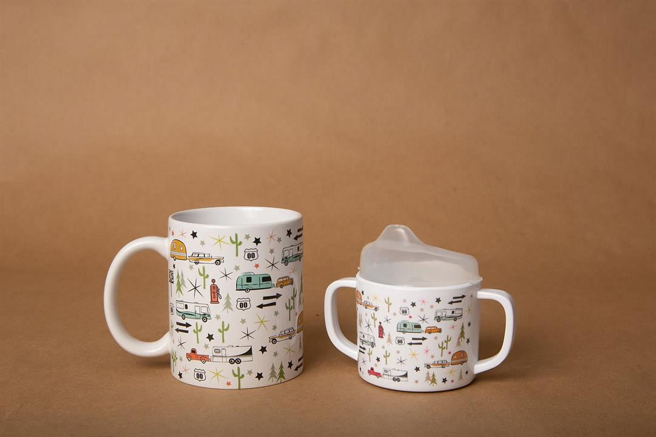 Camp Casual CC-015RT Mommy & Me Mug Set with Sippy Cup - Road Trip