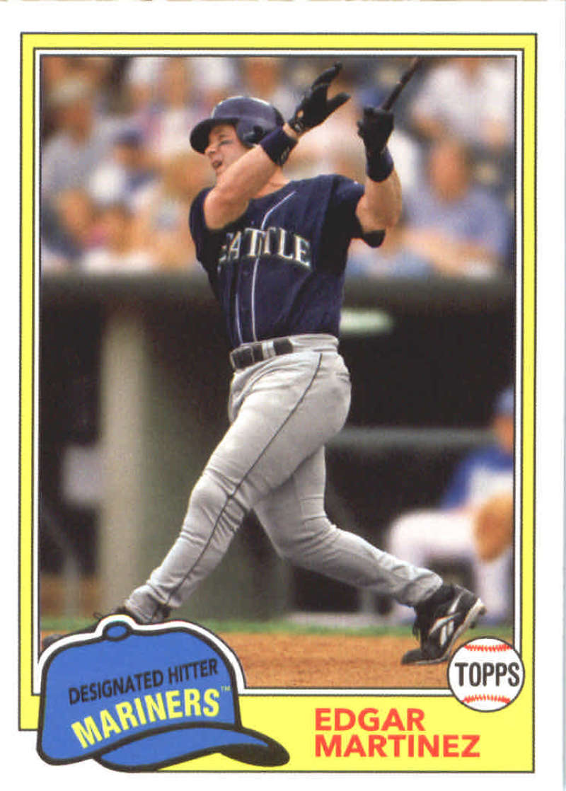 2018 Topps Archives 241 Edgar Martinez Seattle Mariners Baseball Card
