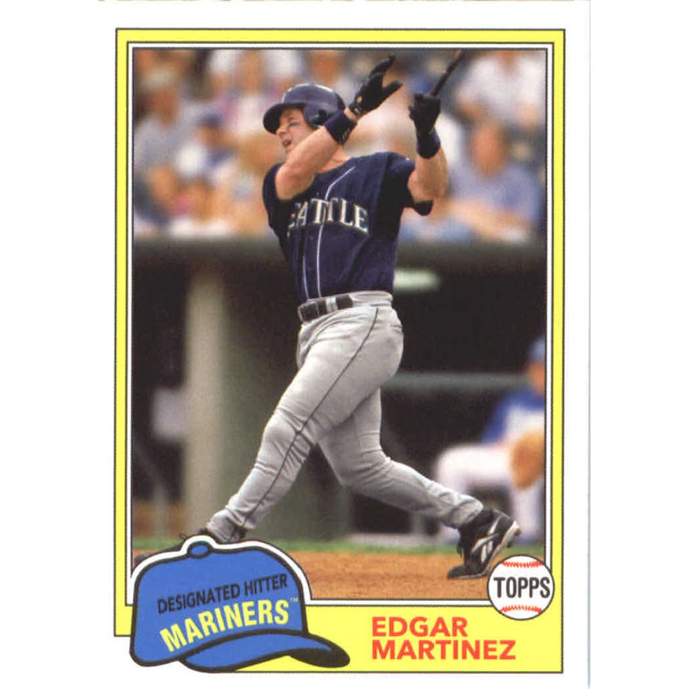 2018 Topps Archives 241 Edgar Martinez Seattle Mariners Baseball Card